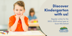 Register online for Kindergarten at Swan Hills School for 22-23